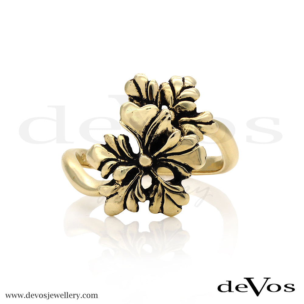 Gold Cherry Blossom Ring