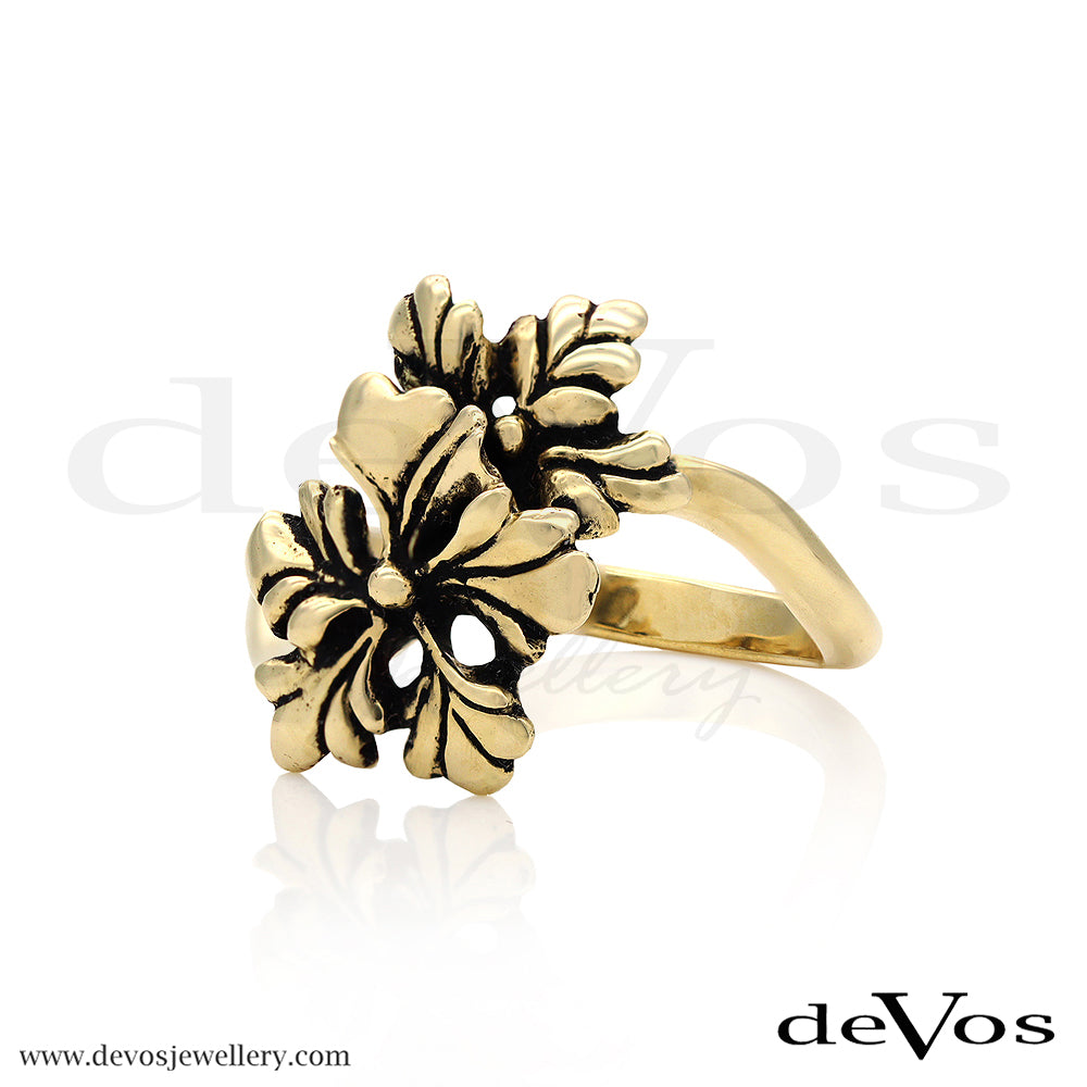 Gold Cherry Blossom Ring