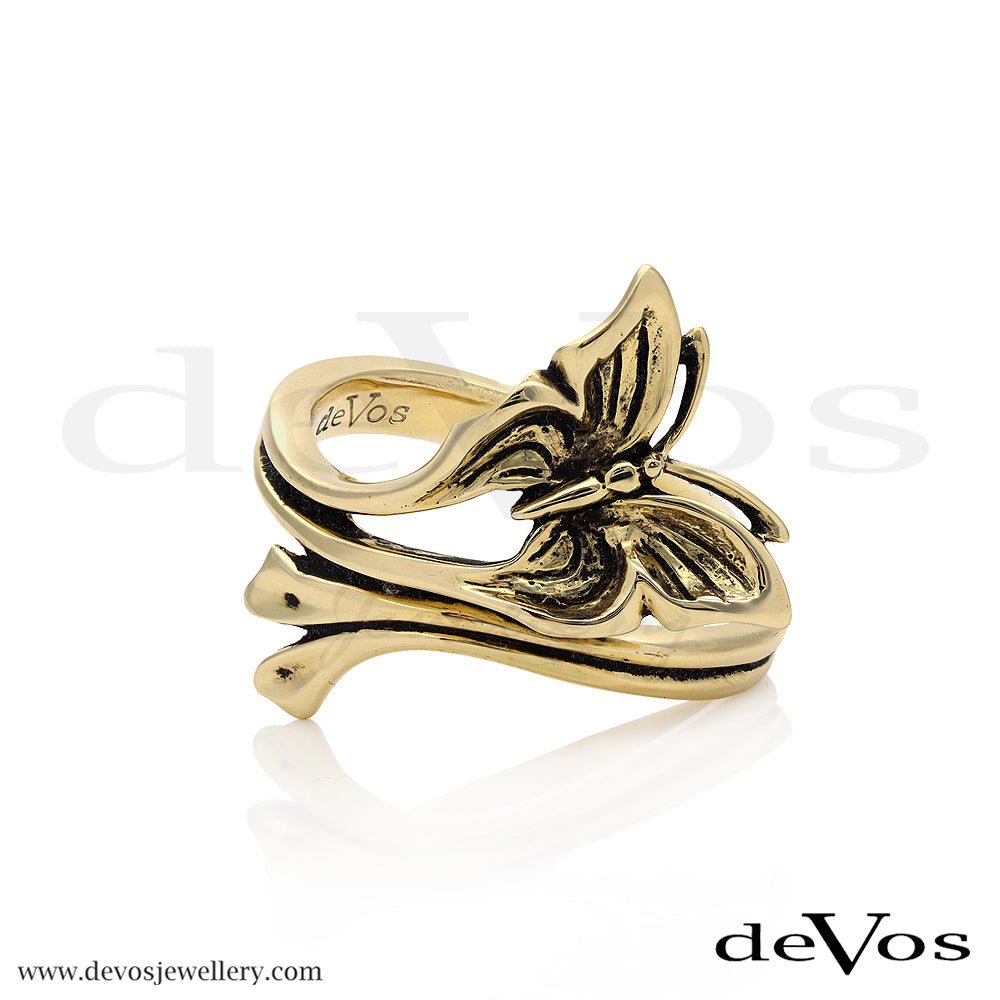 "Papillon" Gold Butterfly Ring