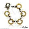 Coupling Silver and Gold Bracelet