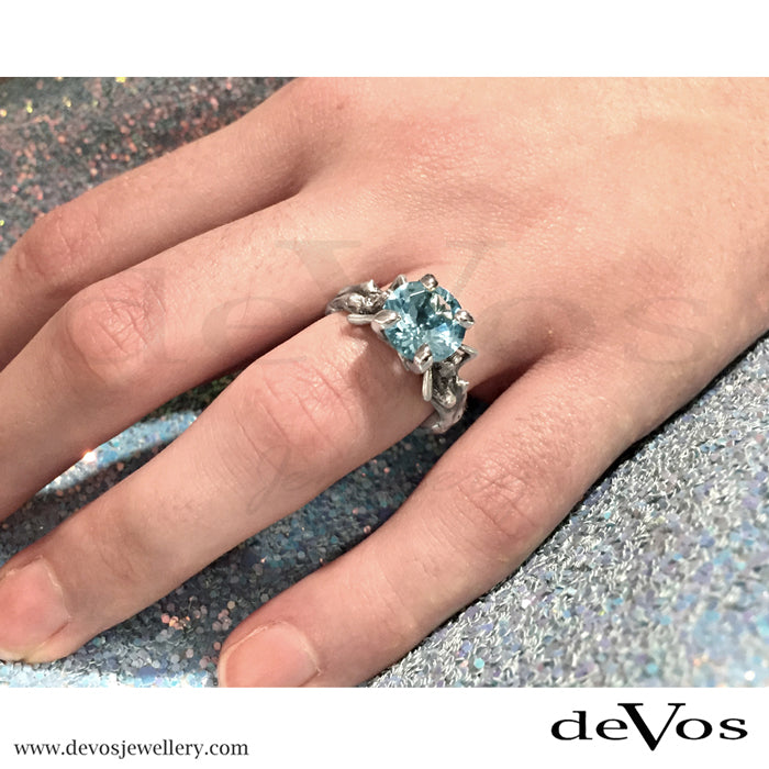 "The Mermaids" Blue Topaz Ring