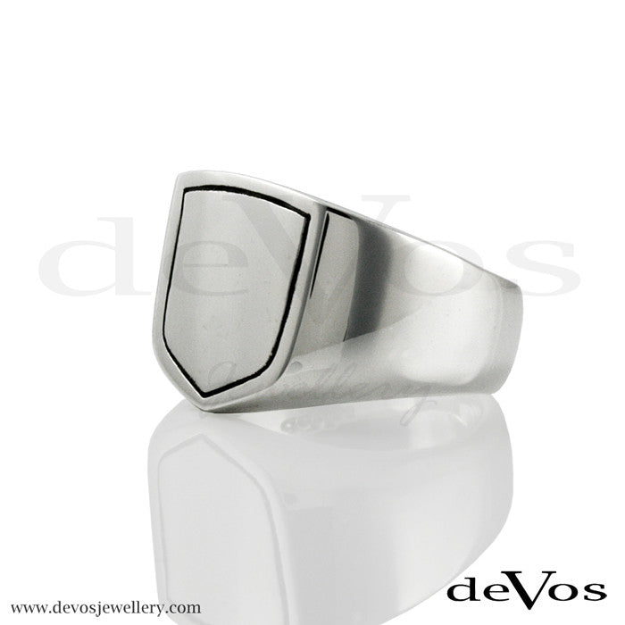 "Heraldic Shield" Signet Ring