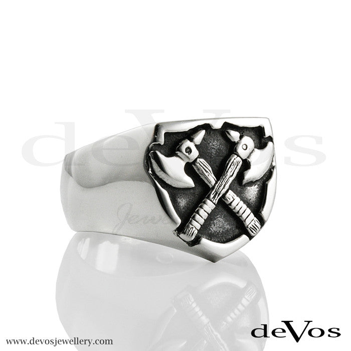 "Battle Axe" Signet Ring