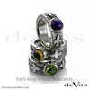 Fleur de Lis and Gem Ring