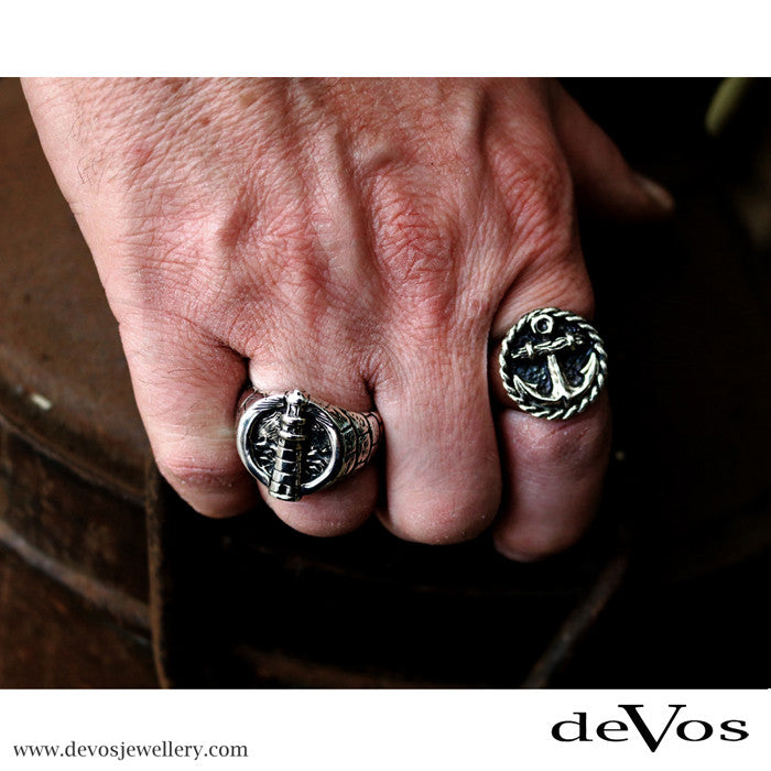"Castaway" Rustic Anchor Ring