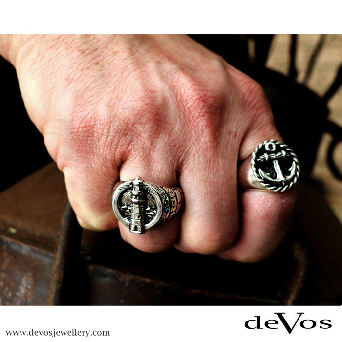 "Guiding Light" Light House Ring