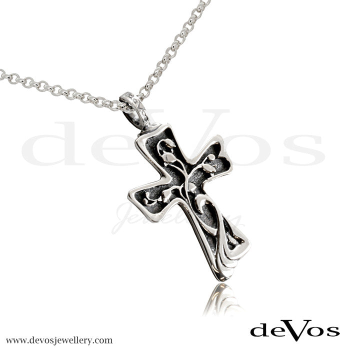 Art Nouveau Cross Pendant