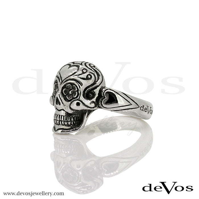 "La Calaverita" Small Sugar Skull Ring