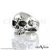 Skull (Large Rustic Half Skull) Ring