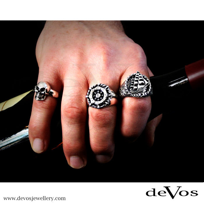 "Crusty" Small Skull Ring