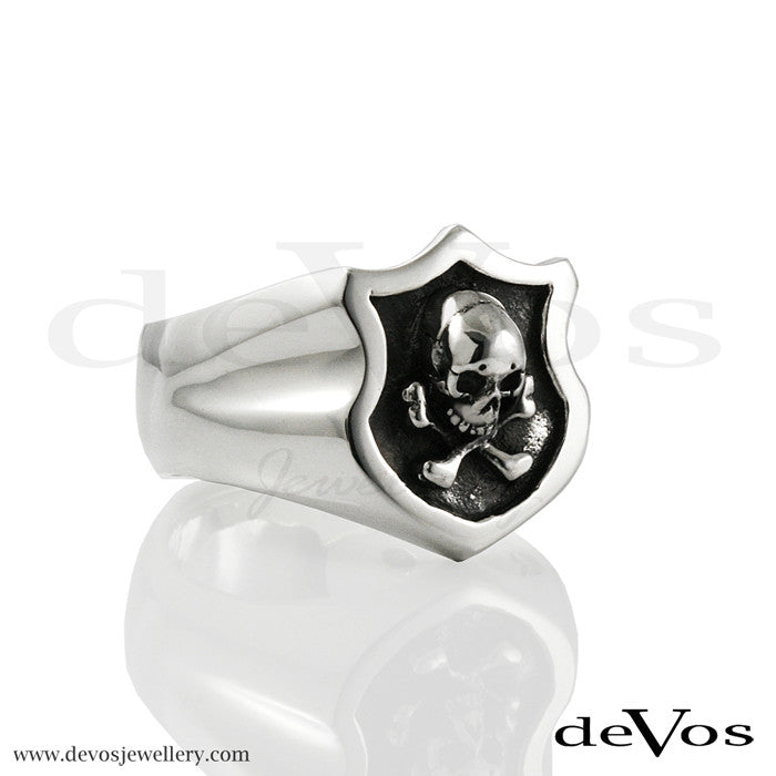 Skull And Bones Signet Ring