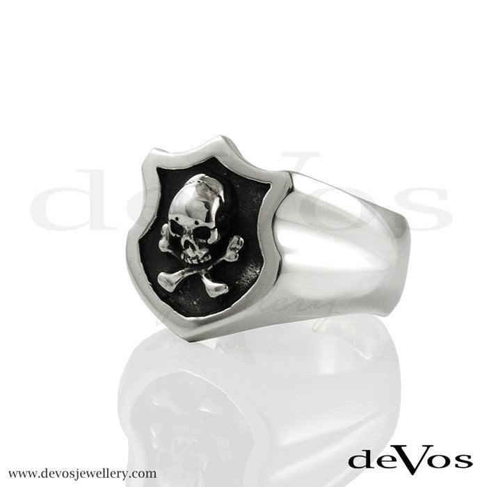 Skull And Bones Signet Ring