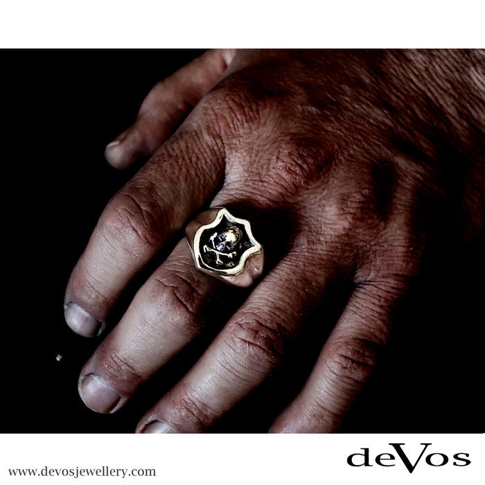Skull And Bones Signet Ring