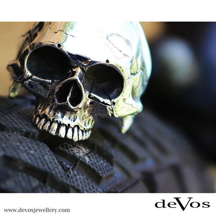 "Mortis" Half Skull Ring