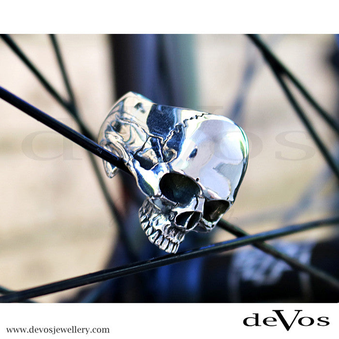 "Mortis" Half Skull Ring