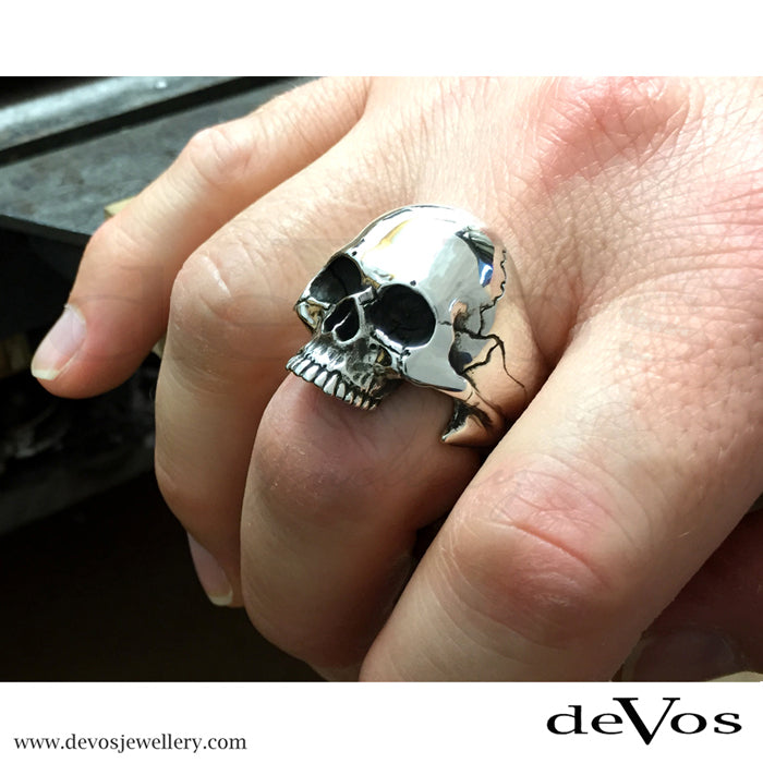 "Mortis" Half Skull Ring