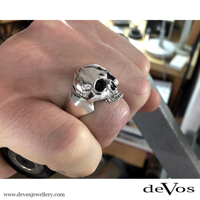 "Drake" Half Skull Ring