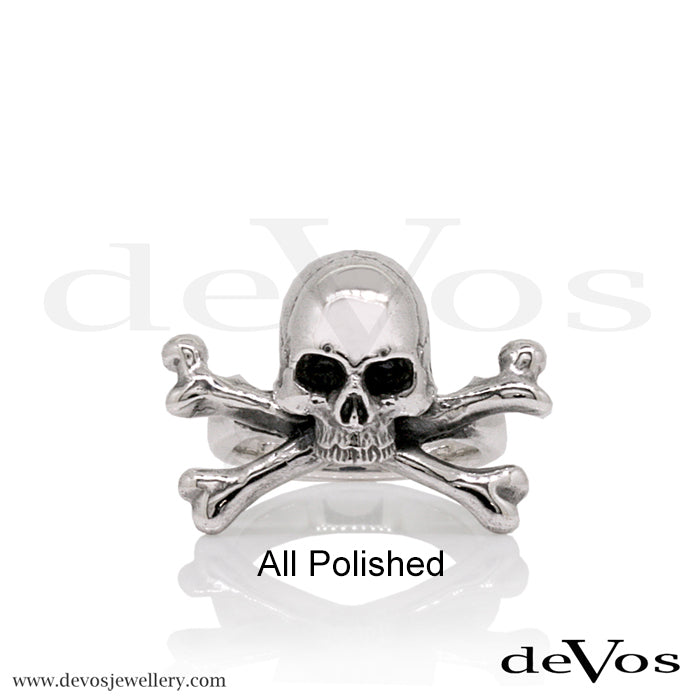 "Jolly Roger" Skull and Bones Ring