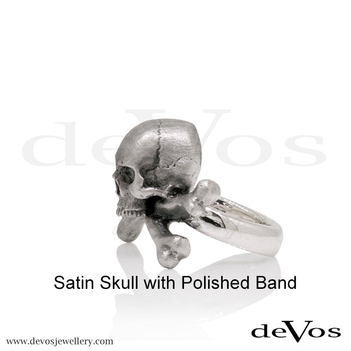 "Jolly Roger" Skull and Bones Ring