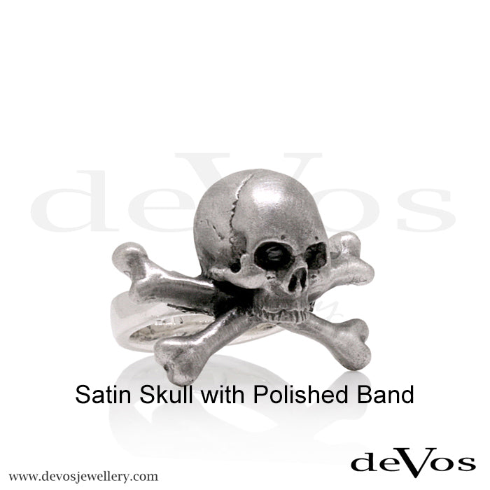 "Jolly Roger" Skull and Bones Ring