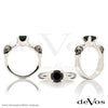 "Till Death" Black Diamond Skull Solitare