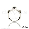 "Till Death" Black Diamond Skull Solitare