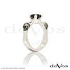 "Till Death" Black Diamond Skull Solitare