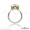 "Till Death" Rhodolite Garnet and Diamond Skull Ring